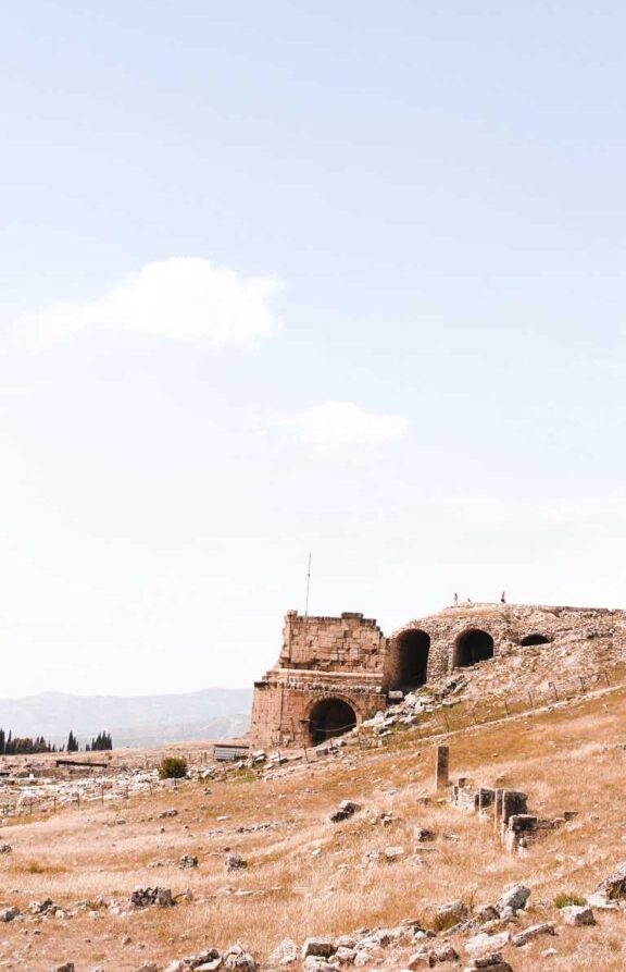 ruins of Pluto’s Gate in Hierapolis