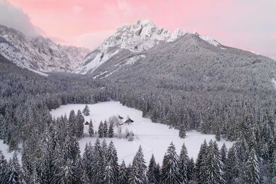 Kranjska Gora, a tourist attraction for skiers in Slovenia