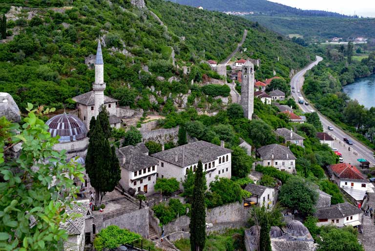 Pocitelj town is 30 min away from Mostar 