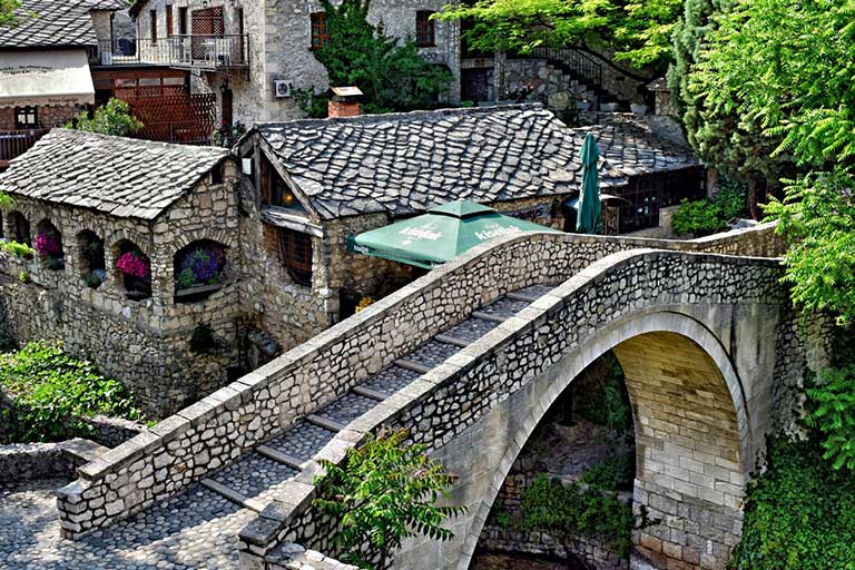 The Crooked Bridge in Mostar