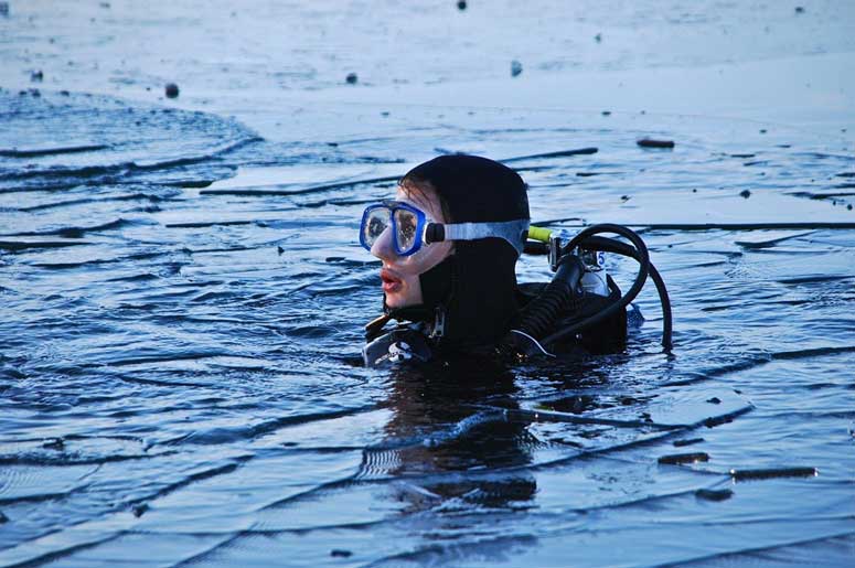 A hot spot winter destination in Europe, Velenje lake offers scuba diving on New Year's eve