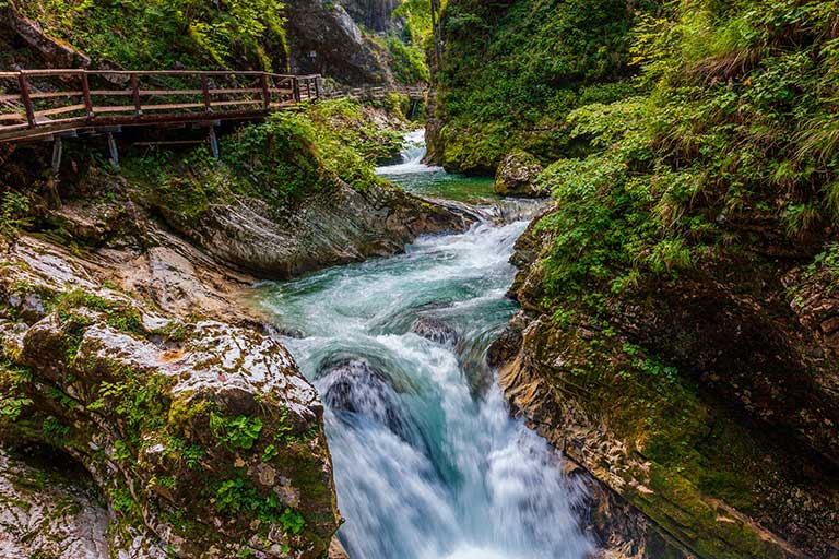 Vintgar Gorge: one of the most prominent tourist attractions in Slovenia