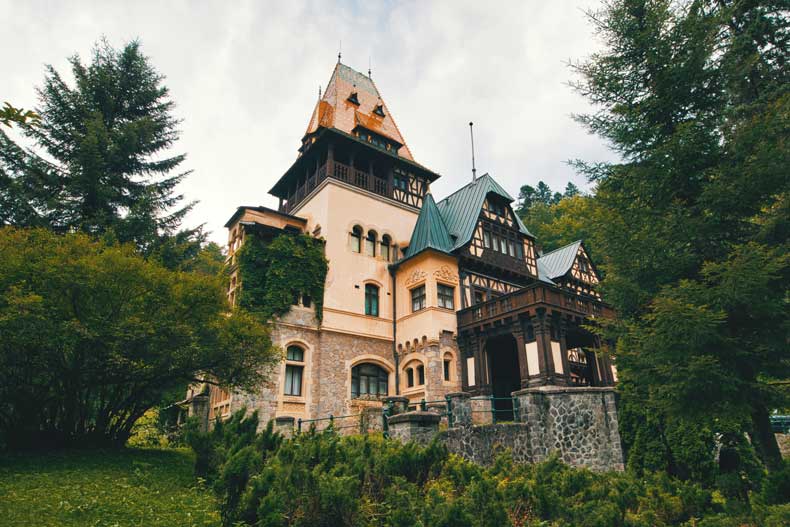 Pelissor castle, one of the most visited castles in Romania