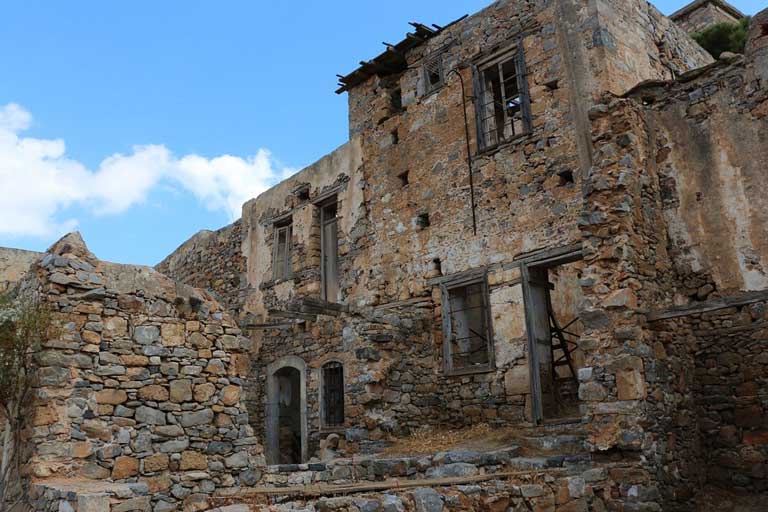 Houses of the leper community in Spinalonga