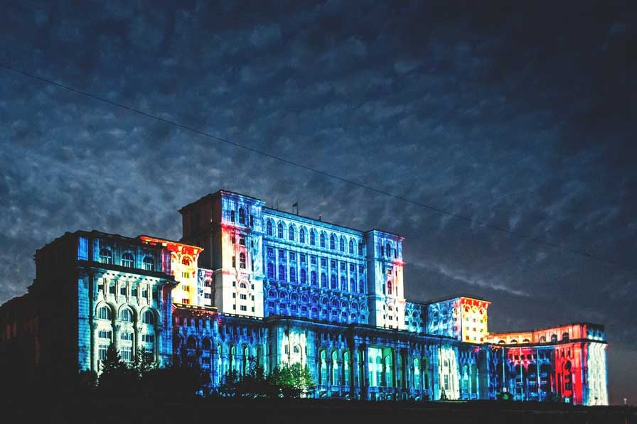 Casa poporului in the capital city of Romania, Bucharest 