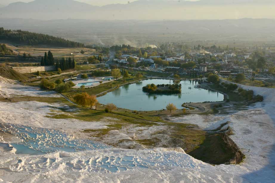 Aerial view of cotton castle