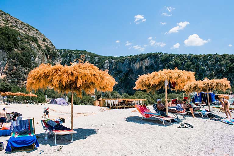 Colourful, untouched Gjipe Beach in Albania