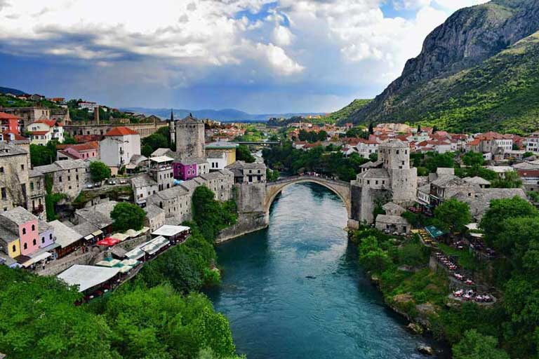unesco sites in Bosnia - mostar bridge