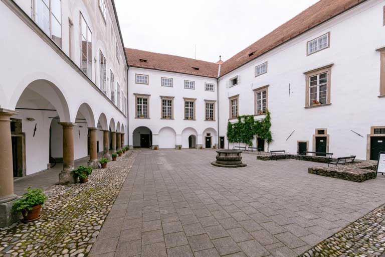 inner courtyard of the castle