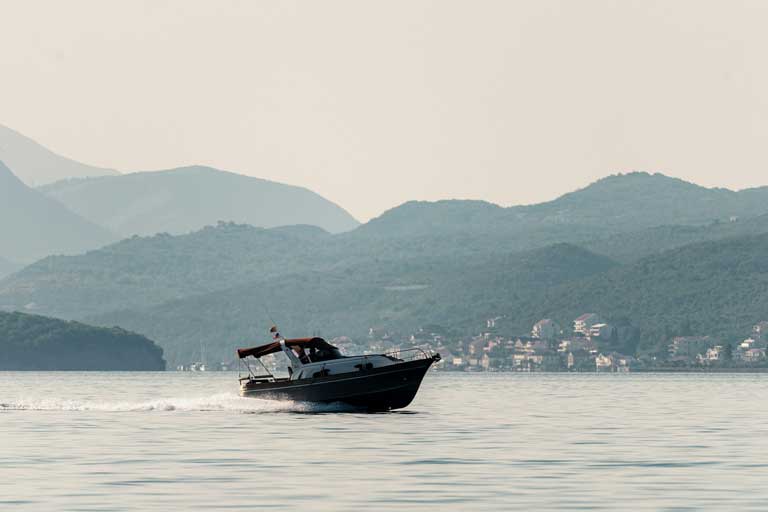 water taxi sailing Bay of Kotor