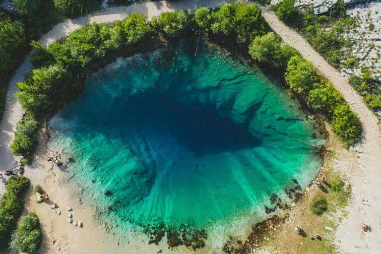 Eye of the Earth Croatia is icy cold