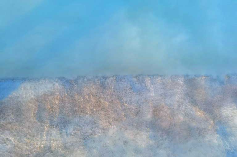 close-up of the thermal spa in Pamukkale