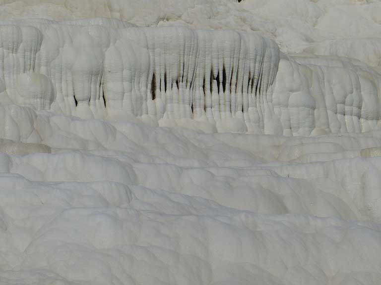 Pamukkale hot springs looking like cotton clouds