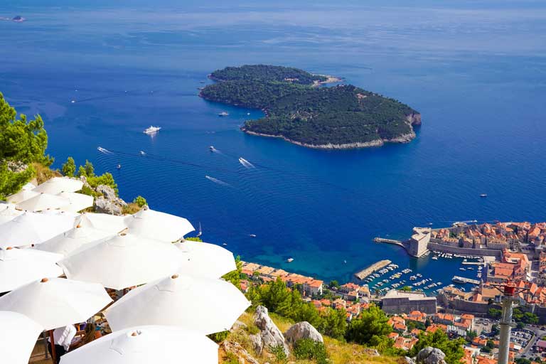 Shoreline Dubrovnik body of water and land